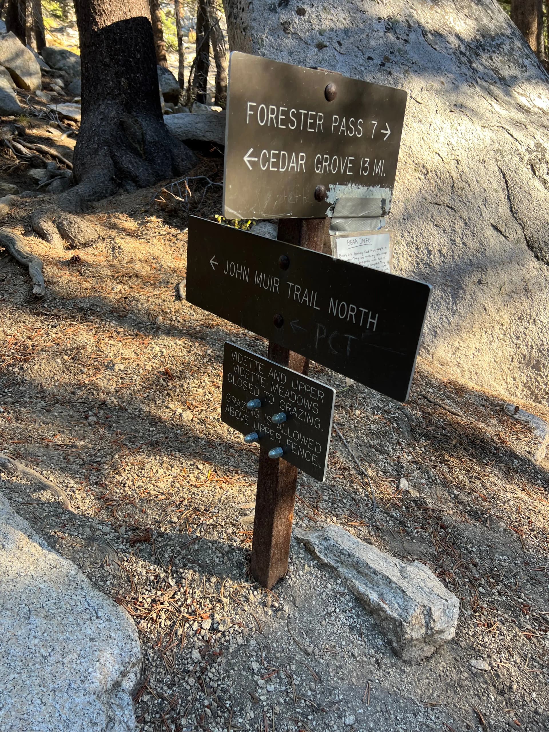 JMT! And only 13 miles back to where we came from.