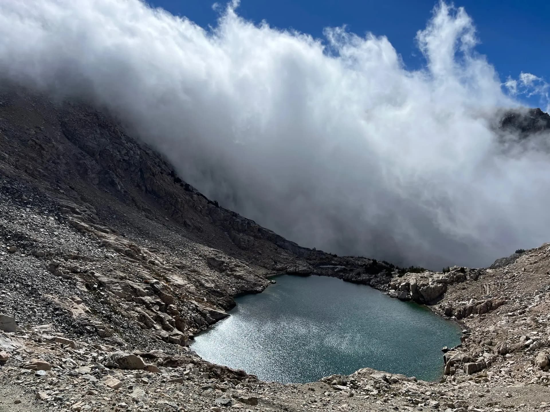 Clouds getting more intense.