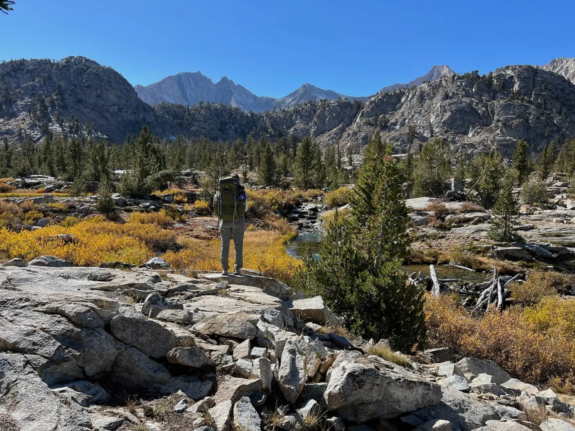 Cara looking West towards Mt Clarence King.