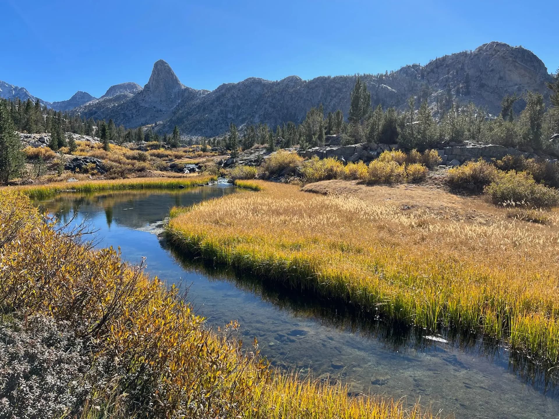 Looking North towards Fin Dome along the JMT.