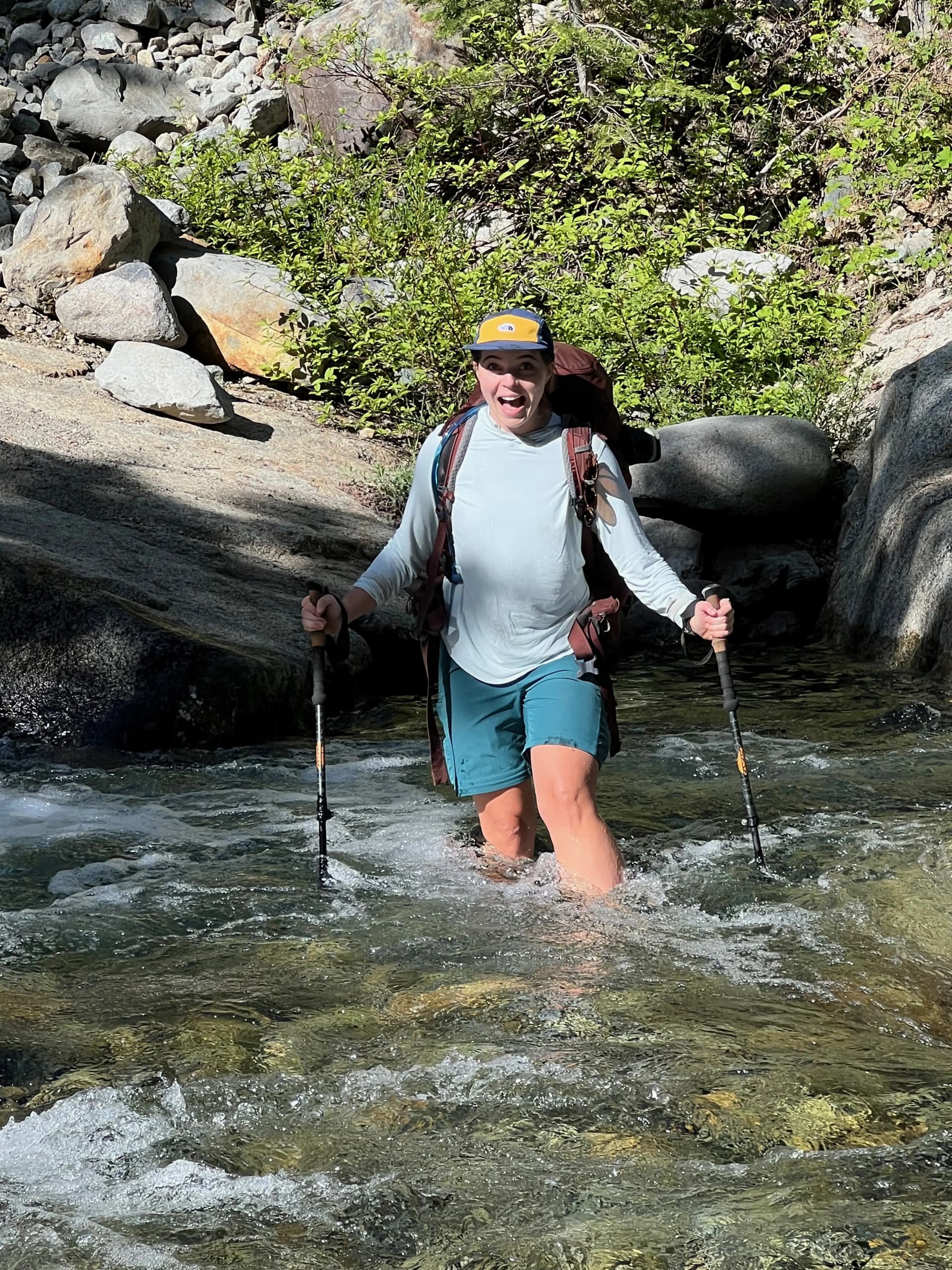 Reese making light work of the heavy river