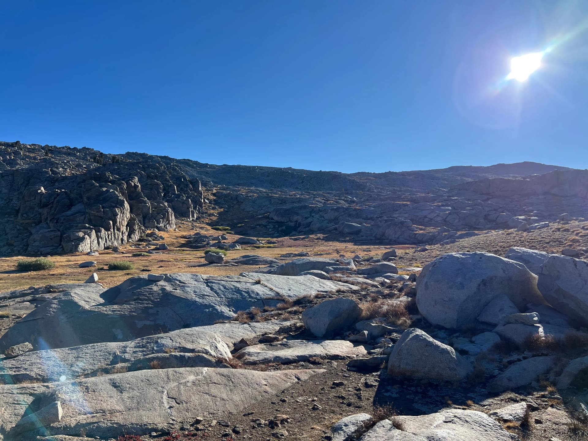 Sunrise at Topaz Lake camp