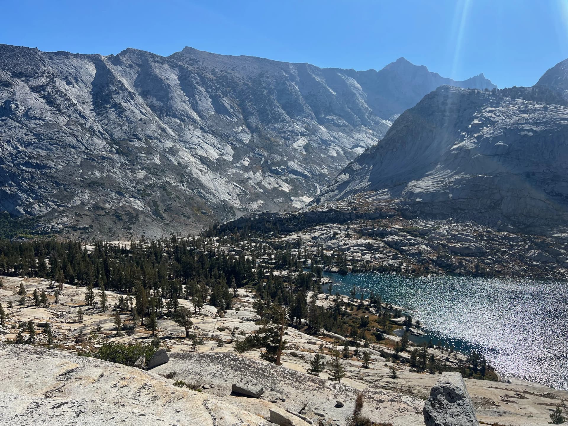 Looking at the Northern tip of Big Bird up Deadman Canyon.